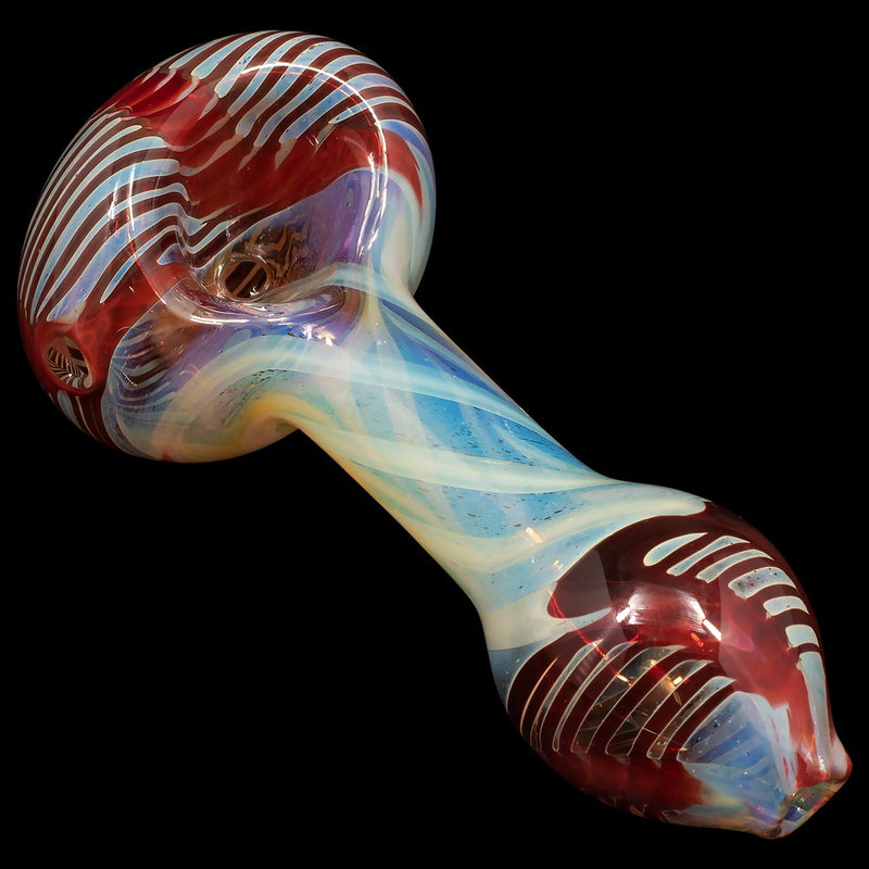 LA Pipes  Twisty Cane Spoon Glass Pipe (Various Colors) LA Pipes