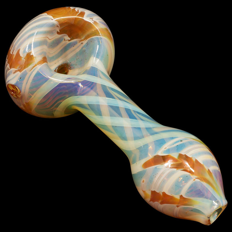 LA Pipes  Twisty Cane Spoon Glass Pipe (Various Colors) LA Pipes