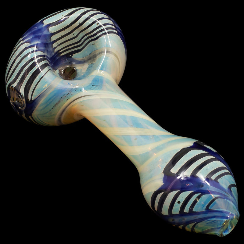 LA Pipes  Twisty Cane Spoon Glass Pipe (Various Colors) LA Pipes