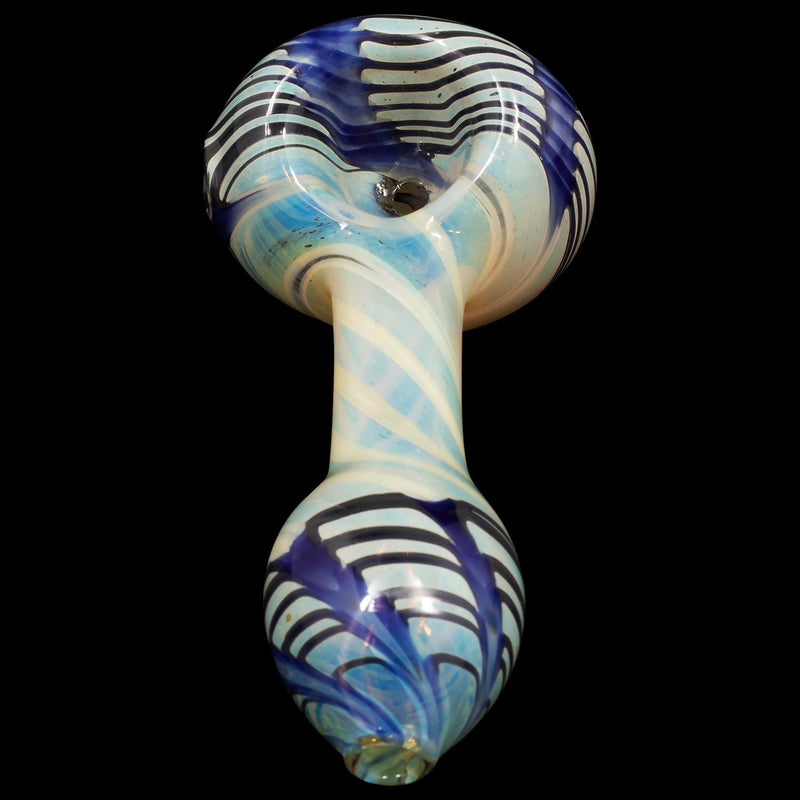 LA Pipes  Twisty Cane Spoon Glass Pipe (Various Colors) LA Pipes