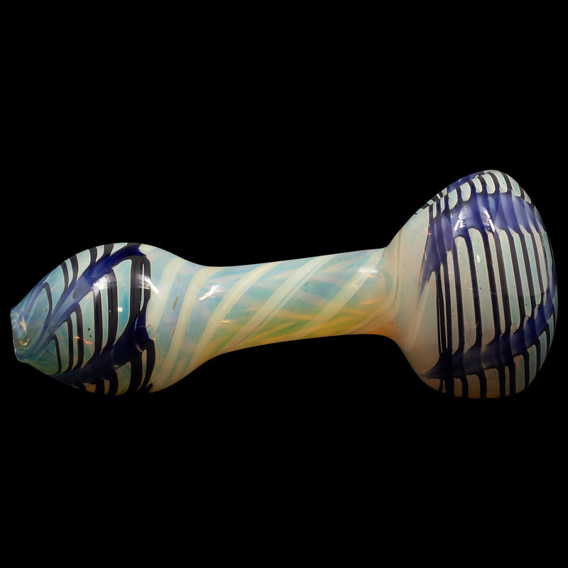 LA Pipes  Twisty Cane Spoon Glass Pipe (Various Colors) LA Pipes