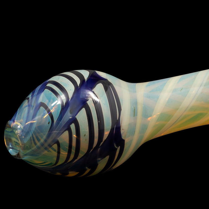 LA Pipes  Twisty Cane Spoon Glass Pipe (Various Colors) LA Pipes