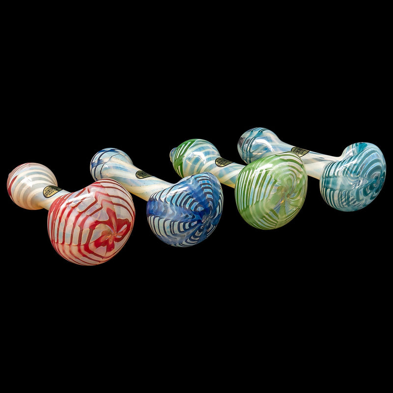 LA Pipes  Twisty Cane Spoon Glass Pipe (Various Colors) LA Pipes