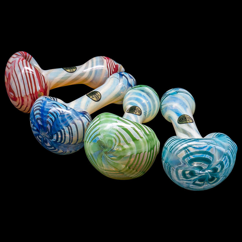 LA Pipes  Twisty Cane Spoon Glass Pipe (Various Colors) LA Pipes