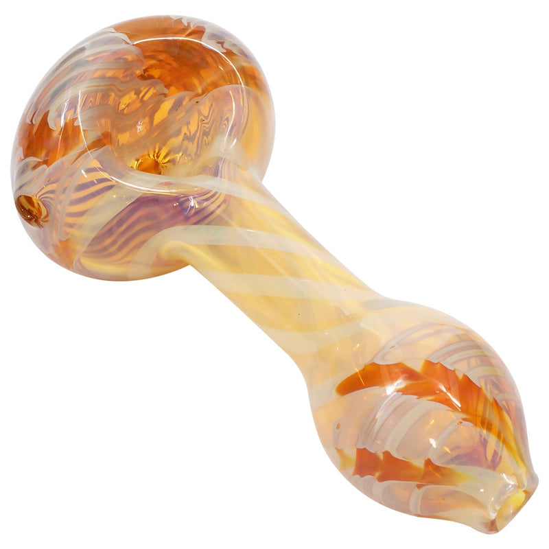 LA Pipes  Twisty Cane Spoon Glass Pipe (Various Colors) LA Pipes