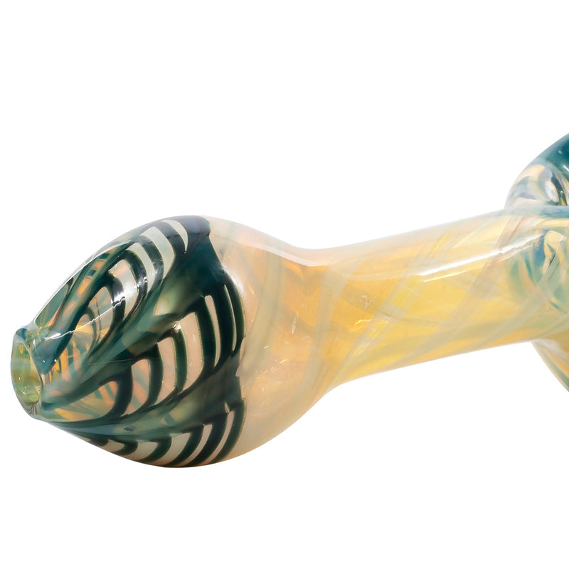 LA Pipes  Twisty Cane Spoon Glass Pipe (Various Colors) LA Pipes