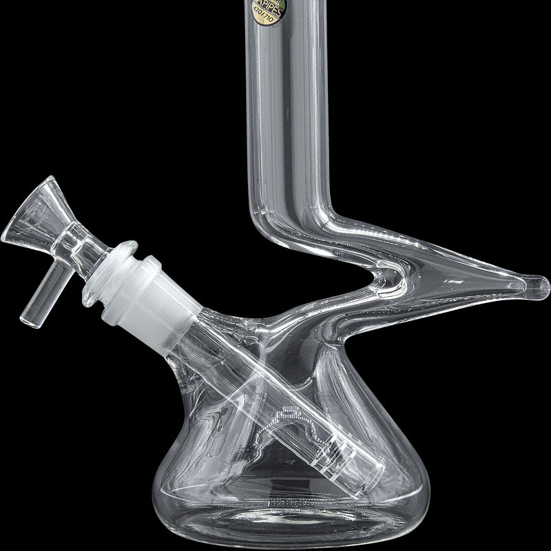 LA Pipes  Zag Beaker Zong Style Bong LA Pipes