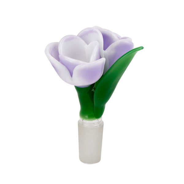 Lavender Tulip Bong Bowl | 14mm Male CannaDrop-AFG