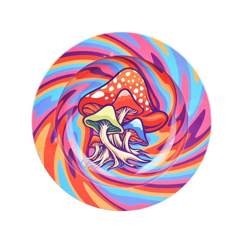 Mushroom Swirl Round Metal Ashtray - 5.25" CannaDrop-AFG