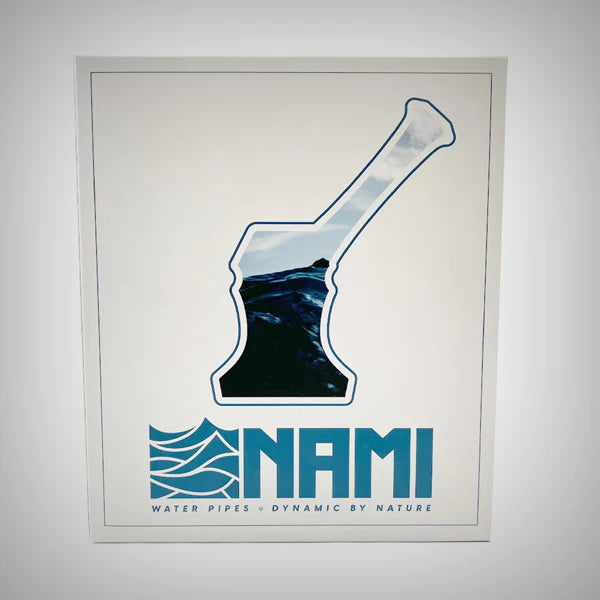 Nami Glass Hand Bubbler 7" - Push Bowl CannaDrop-Windship