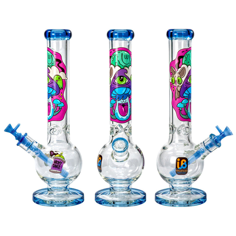 Nicky Davis Ghost Gang Bubble Base Water Pipe | 15" | 14mm F CannaDrop-AFG