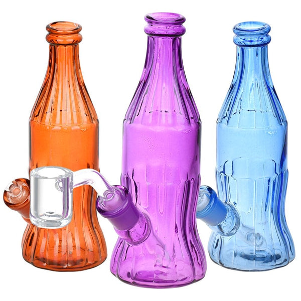 Old School Soda Bottle Glass Dab Rig - 5.75 In - 14mm F - Colors Vary CannaDrop-AFG