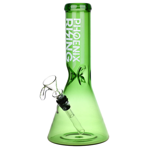 Phoenix Rising Full Color Glass Beaker Water Pipe | 9.25" CannaDrop-AFG