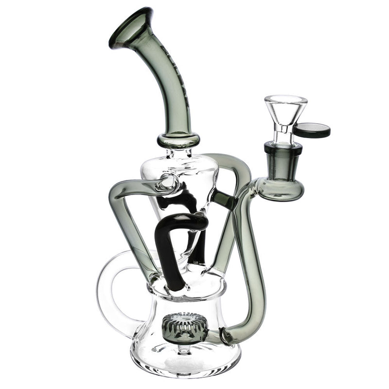 Pulsar 4-Tube Recycler Bong - 9in-14 mm CannaDrop-AFG