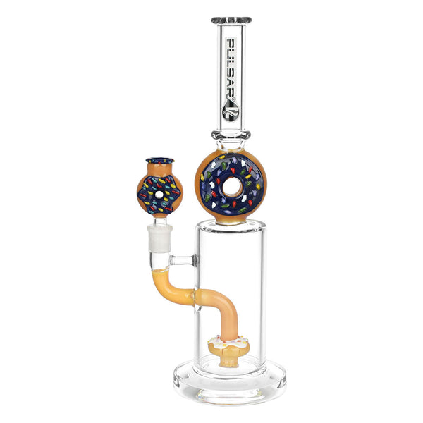 Pulsar Donut Love Water Pipe | 13" | 14mm F CannaDrop-AFG