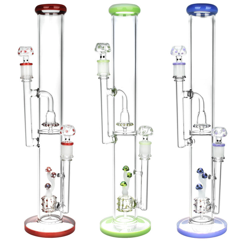 Pulsar Dub Fungi Straight Tube Water Pipe- 17"/14mm F / Colors Vary CannaDrop-AFG