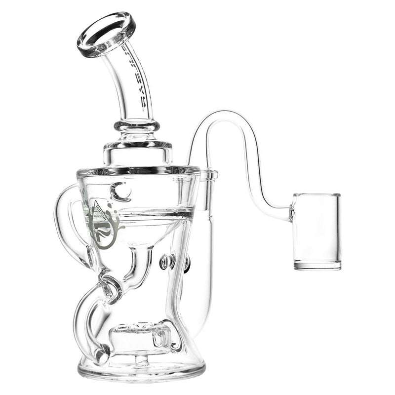 Pulsar Enchanted Double Chamber Recycler Rig - 7" / 14mm F / Clear CannaDrop-AFG