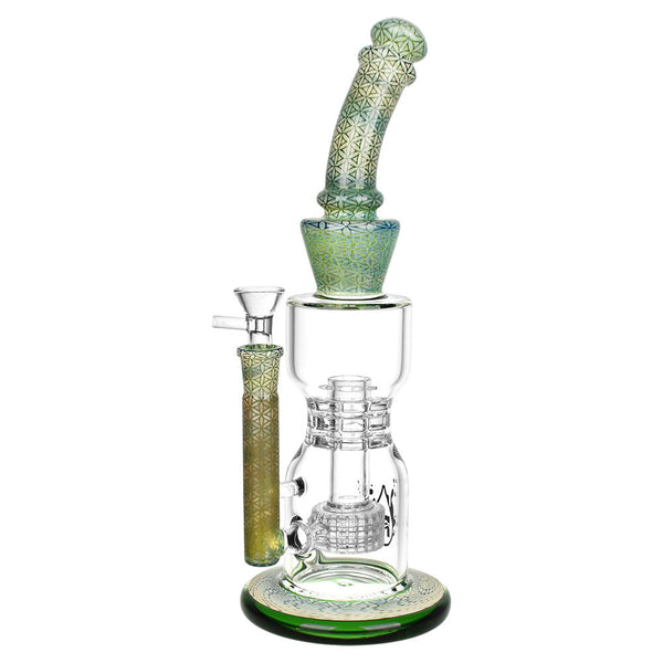 Pulsar Flower of Life Water Pipe | 12.25" | 14mm F CannaDrop-AFG