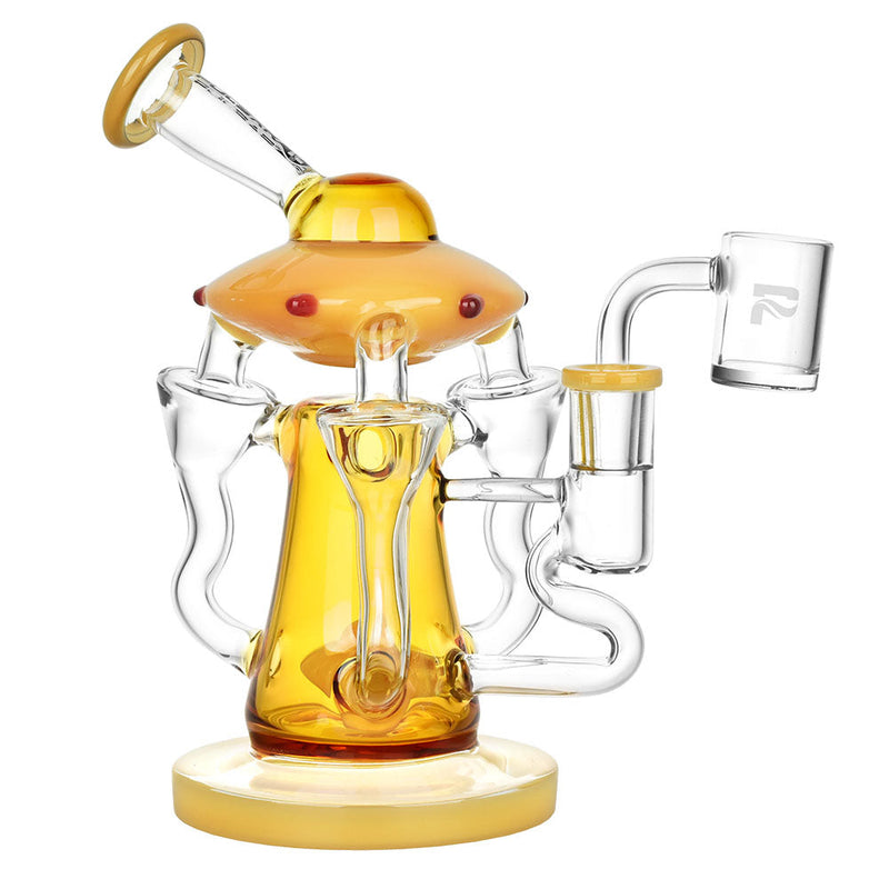 Pulsar Friendly Visitors Recycler Dab Rig - 7.5"/14mm F/Colors Vary CannaDrop-AFG