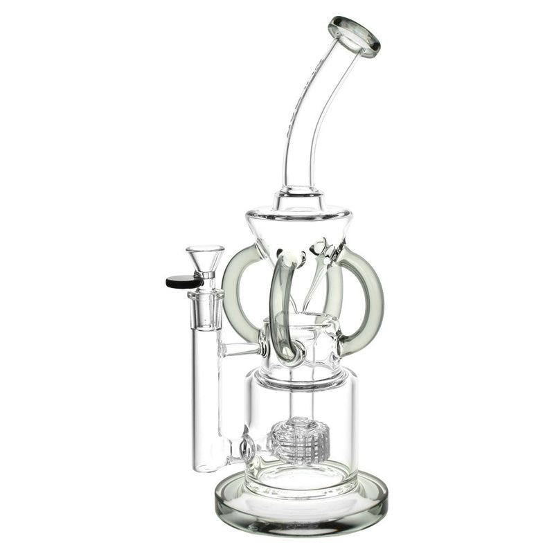 Pulsar Gravity Recycler Water Pipe - 13"/14mm F/Colors Vary CannaDrop-AFG