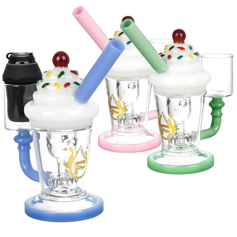Pulsar Ice Cream Water Pipe For Puffco Proxy -7.25"/Clrs Vry CannaDrop-AFG