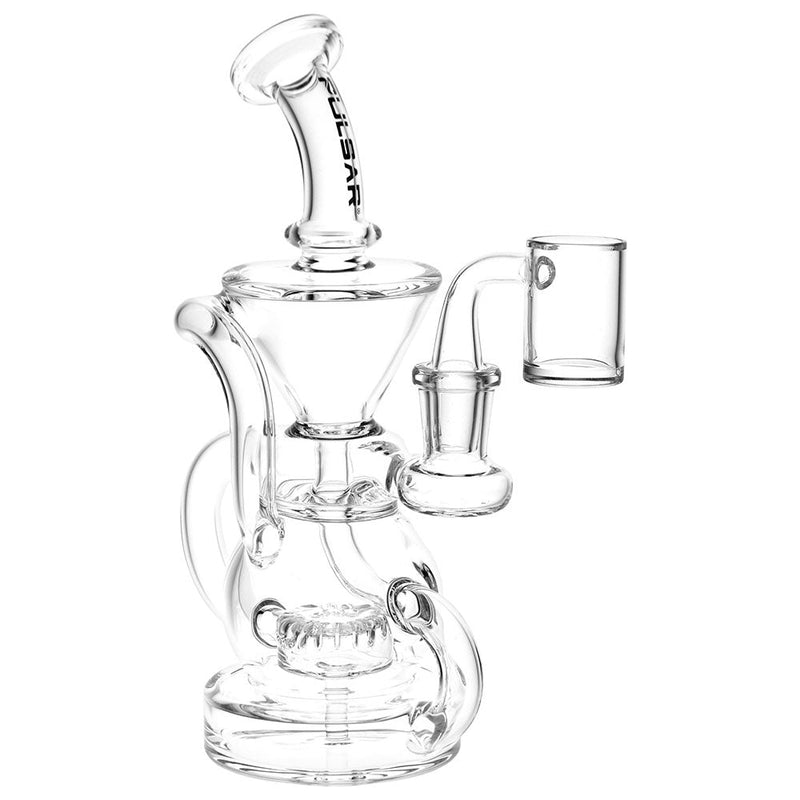 Pulsar Kicked Back Recycler Rig - 7.5" / 14mm F / Clear CannaDrop-AFG