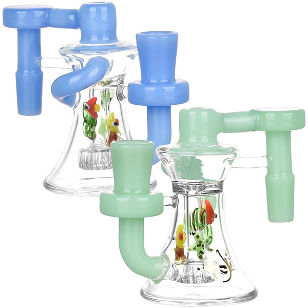 Pulsar Reef Romp Recycler Ash Catcher - 3.75" / 14mm / 90D / Colors Vary CannaDrop-AFG