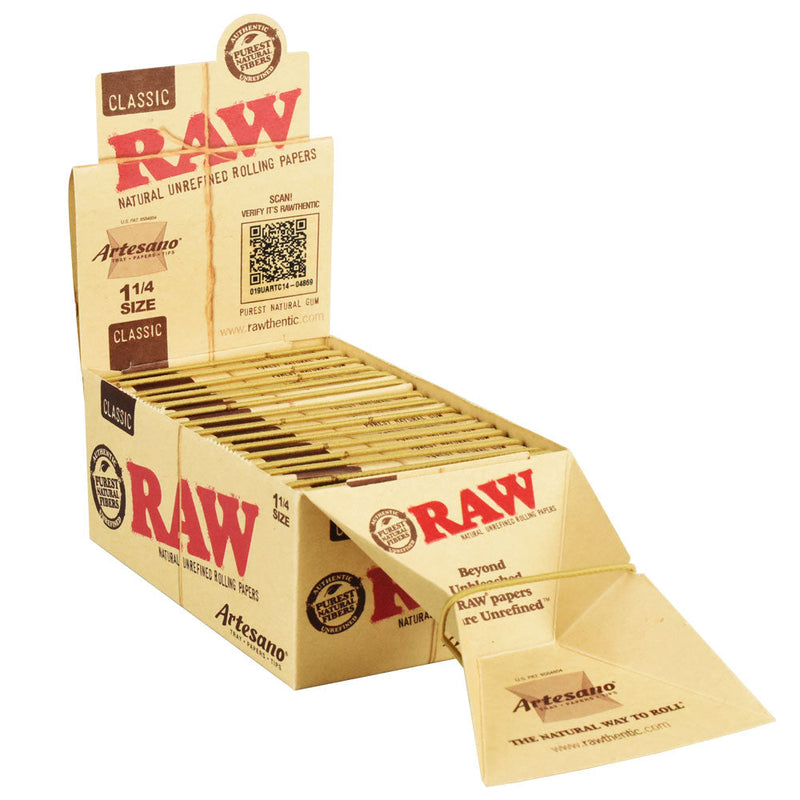 RAW Artesano Rolling Papers | 1 1/4 Inch CannaDrop-AFG