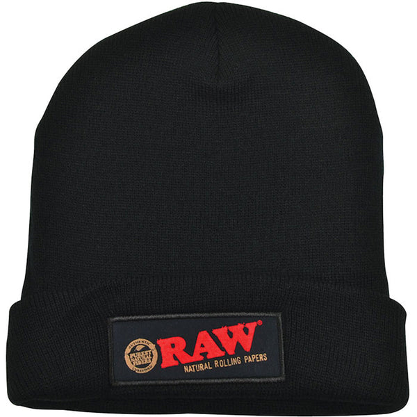 Raw Beanie Hat - Black CannaDrop-AFG