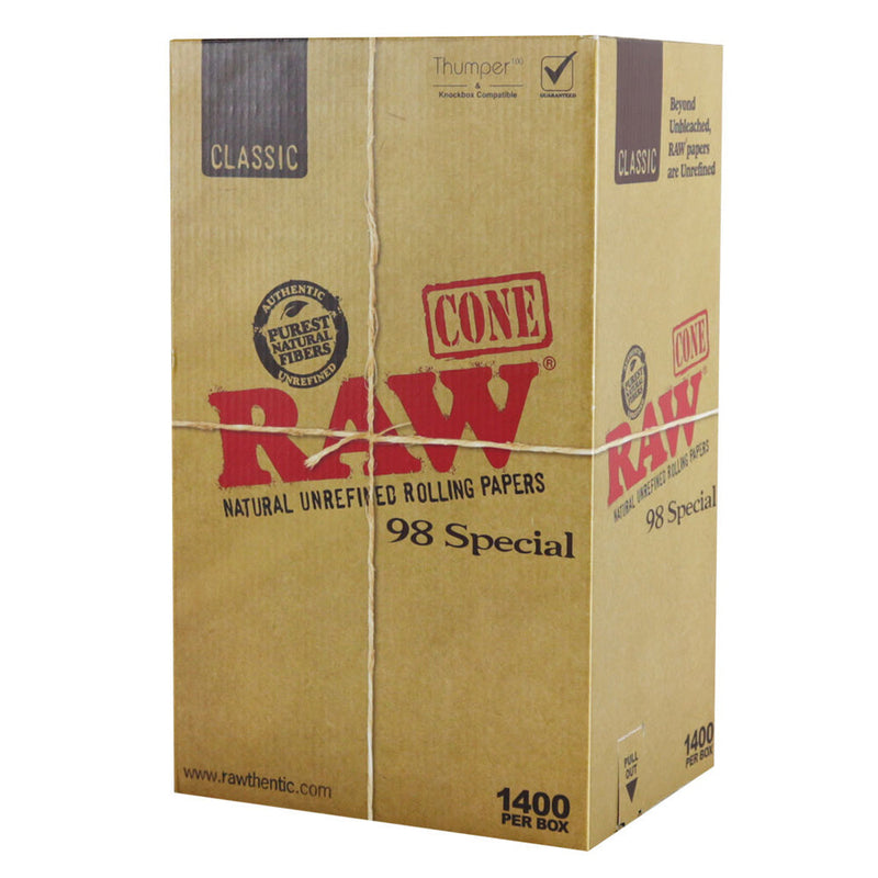RAW Classic 98 Special Cones - 1400pc Box CannaDrop-AFG