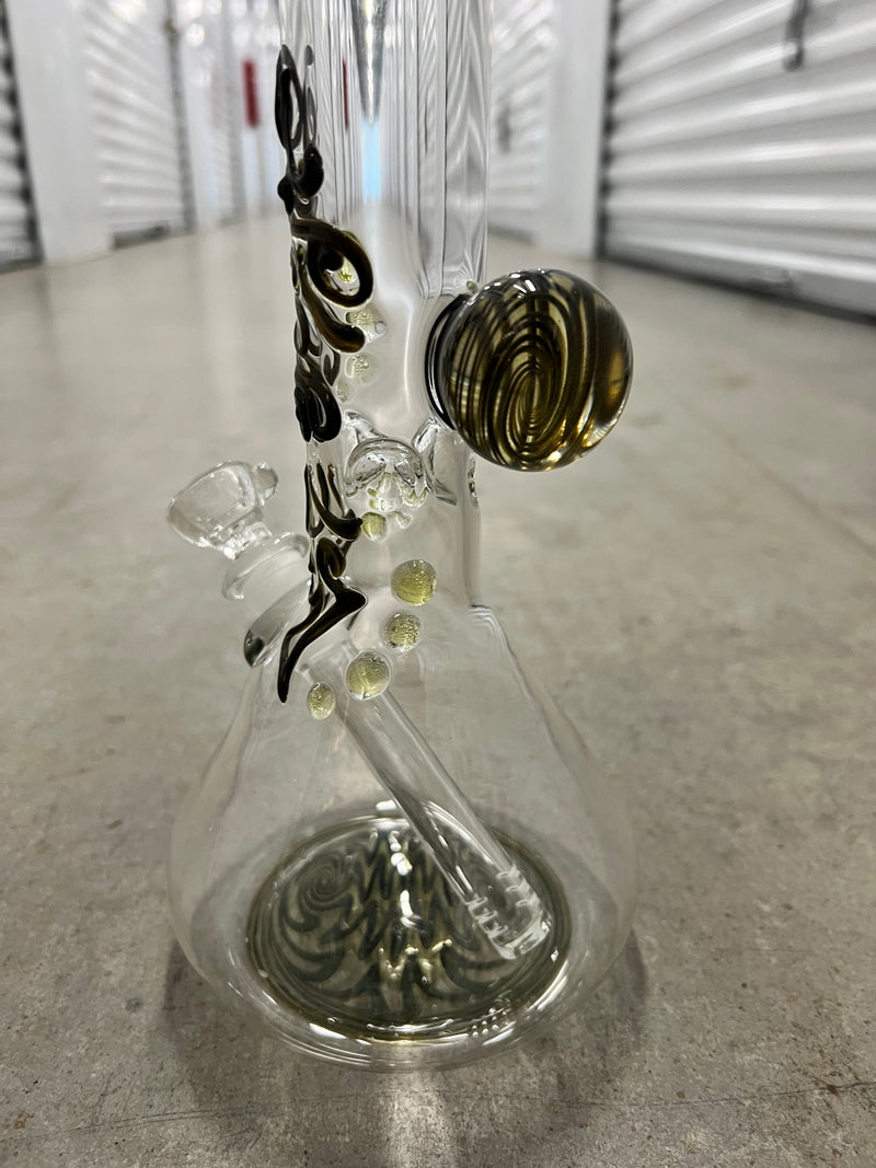 Realazation Glass Reversal Beaker Bong - Illuminati Brothers with Glass