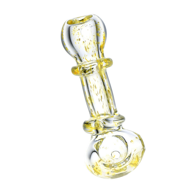 Shattered Reflections Clear Glass Hand Pipe CannaDrop-AFG