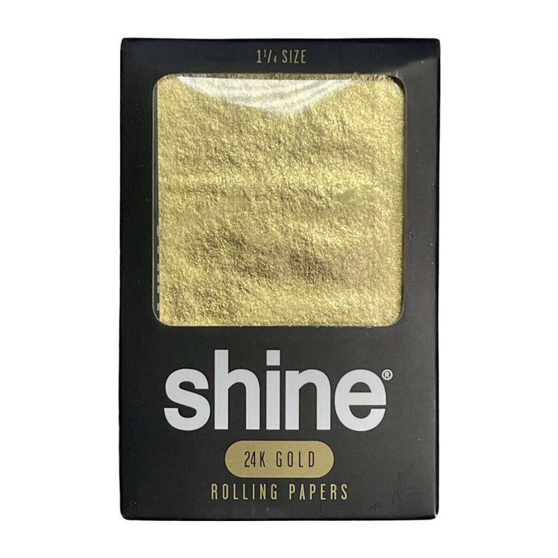 SHINE 24K GOLD PAPERS - 1 1/4 - 1 PAPER PER PACK, 12 PACKS PER BOX CannaDrop-Windship