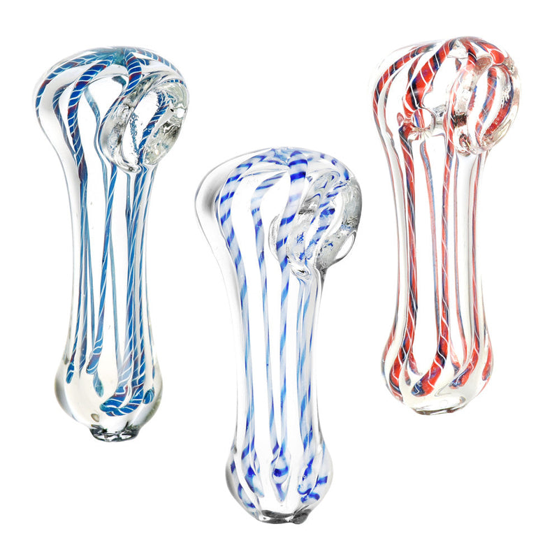 Small Striped Glass Pipe - 2.75" / Colors Vary CannaDrop-AFG