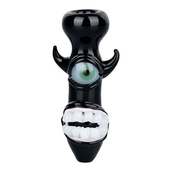 Smile Or Else Monster Chillum - 3.5" / Colors Vary CannaDrop-AFG