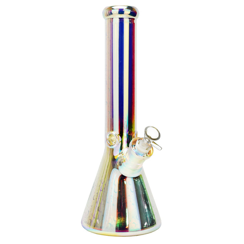 Space Party Beaker Water Pipe w/ LED Light - 14" / 14mm F CannaDrop-AFG
