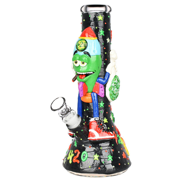 Stoney Rocket Bro 3D Painted Water Pipe - 10.25" / 14mm F CannaDrop-AFG
