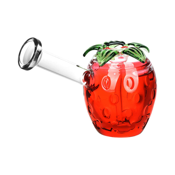 Strawberry Glycerin Bubbler Pipe | 4.5" CannaDrop-AFG