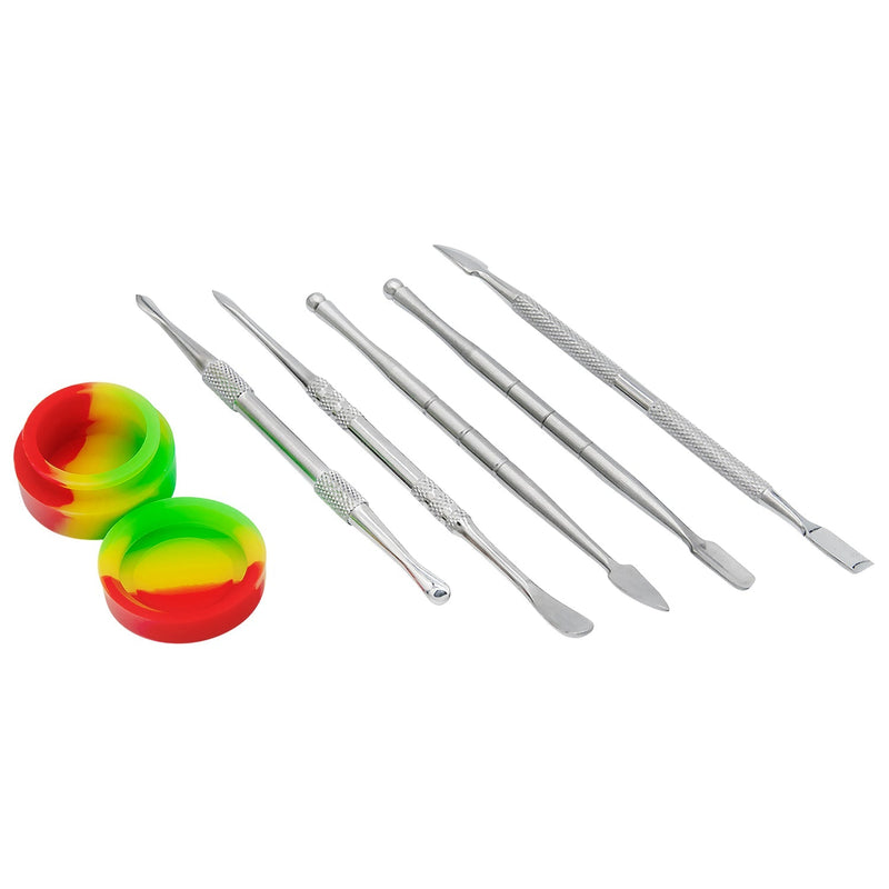 Titanium Dabber Set with Silicone Dish and Case Rupert's Drop