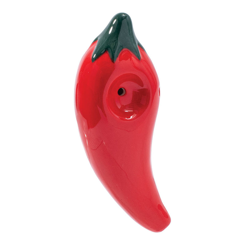 Wacky Bowlz Chili Pepper Ceramic Hand Pipe - 4" CannaDrop-AFG