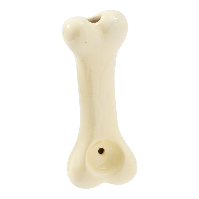 Wacky Bowlz Dog Bone Ceramic Hand Pipe - 3.75" CannaDrop-AFG
