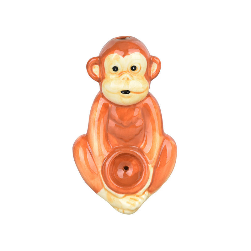 Wacky Bowlz Monkey Ceramic Hand Pipe | 4" CannaDrop-AFG
