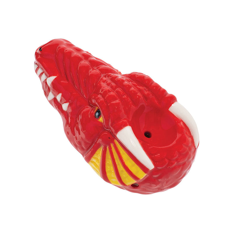 Wacky Bowlz Red Dragon Ceramic Hand Pipe | 3.5" CannaDrop-AFG