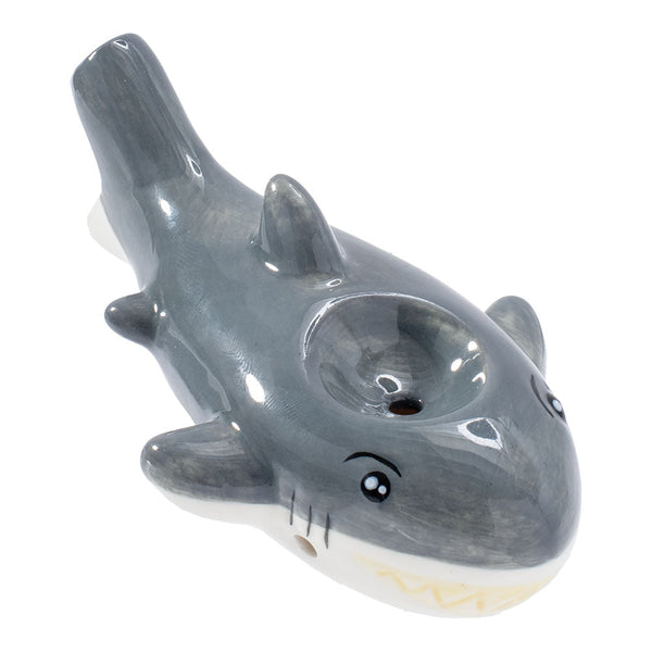 Wacky Bowlz Shark Ceramic Pipe - 3.75" CannaDrop-AFG