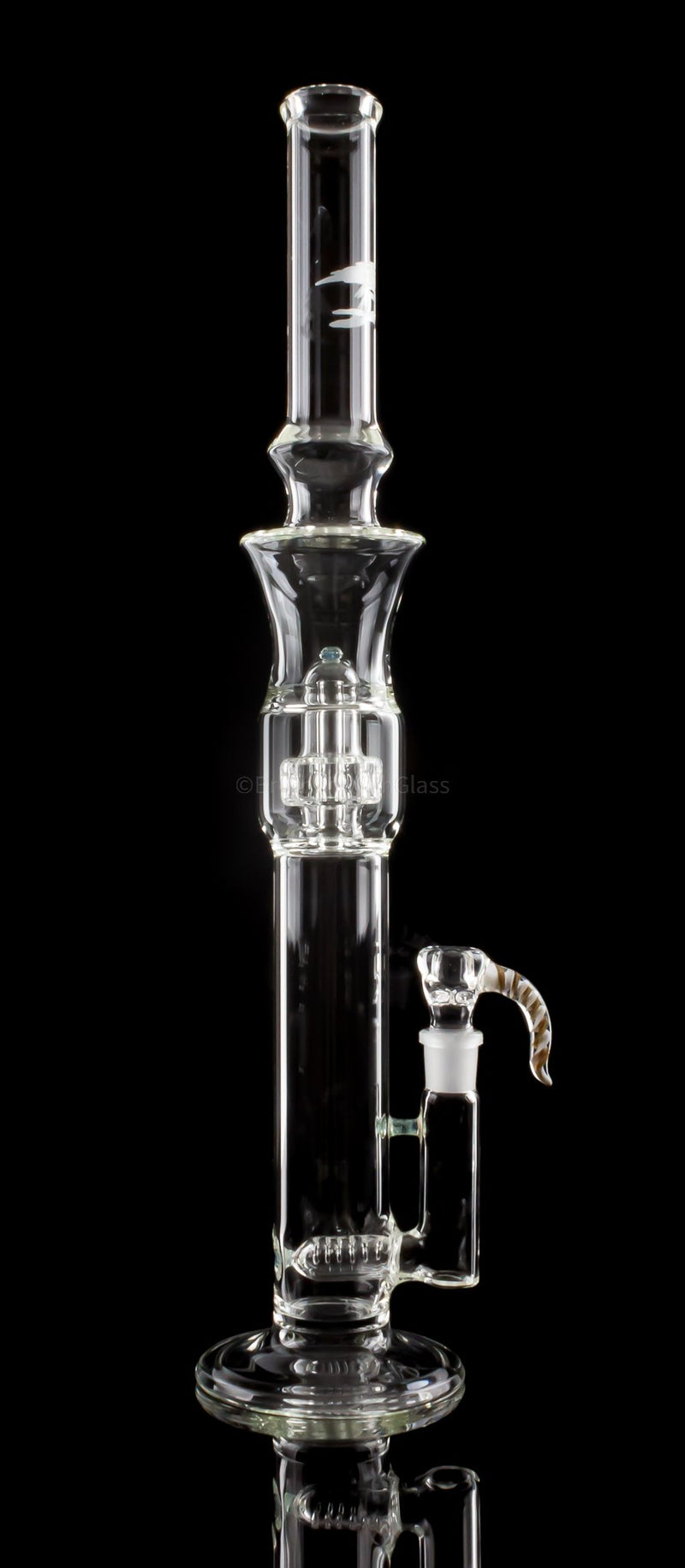 53 Elements Glass Double Perc Gridline to Gridded Dome Straight Bong - 1 53 Elements