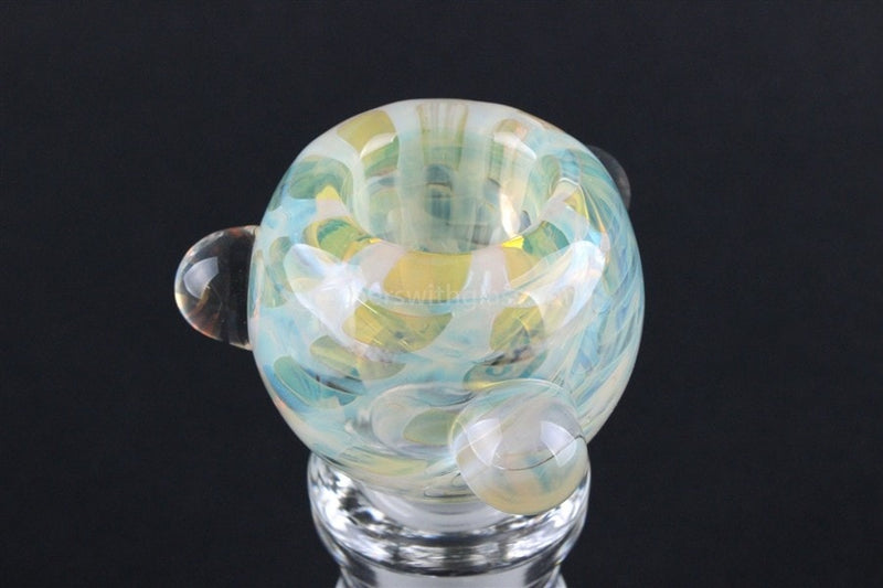 18mm Bowl With Marbles Glass Slide - Fumed.