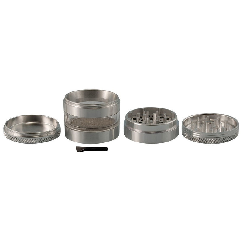 2.5 In Grindhouse 4pc Grinder With Window - Gunmetal.
