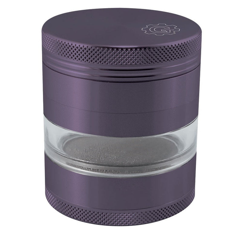 2.5 In Grindhouse 4pc Grinder With Window - Purple.