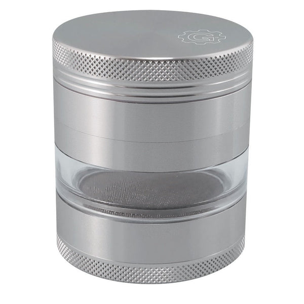 2.5 In Grindhouse 4pc Grinder With Window - Silver.