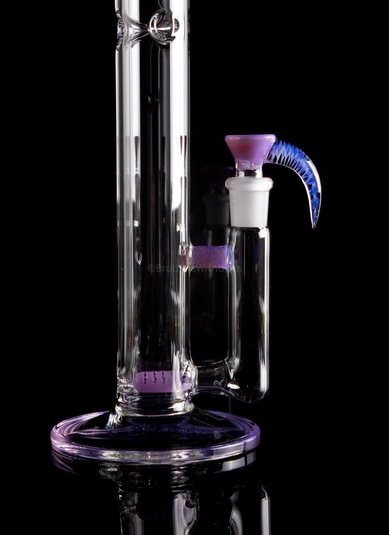 2K Glass Art 16 In Color Accent Single Stemline Straight Bong.